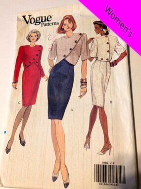 Vogue 7966 Dress 2 piece sewing pattern UNCUT 6-10 EASY